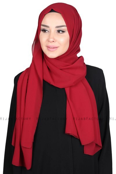 Joline - Hijab Chiffon Premium Burdeos