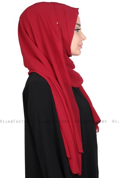 Joline - Hijab Chiffon Premium Burdeos