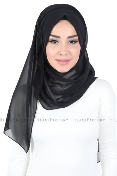 Joline - Hijab Chiffon Premium Negro