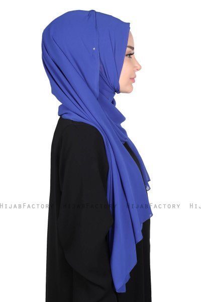 Joline - Hijab Chiffon Premium Azul