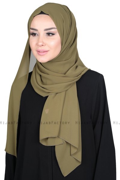 Joline - Hijab Chiffon Premium Caqui
