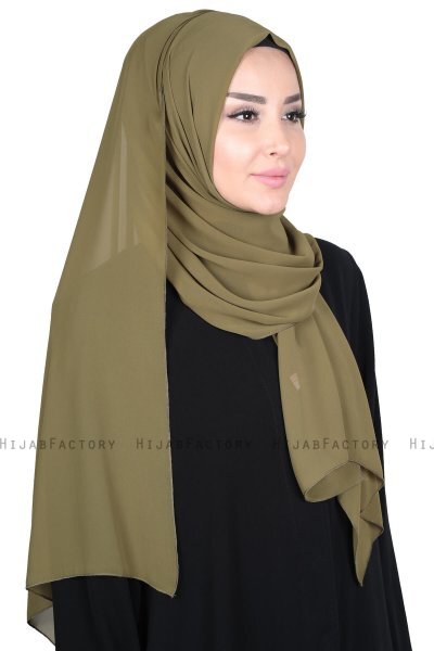 Joline - Hijab Chiffon Premium Caqui