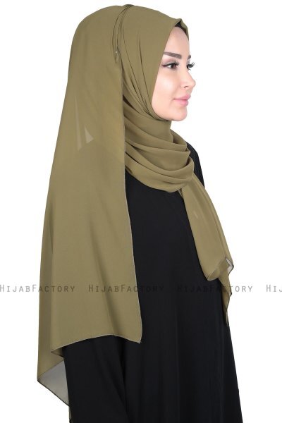 Joline - Hijab Chiffon Premium Caqui