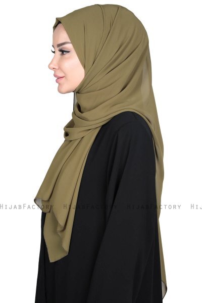 Joline - Hijab Chiffon Premium Caqui