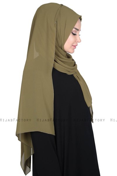 Joline - Hijab Chiffon Premium Caqui