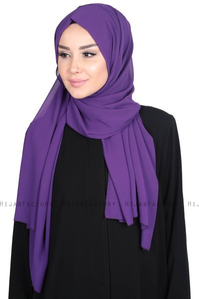 Joline - Hijab Chiffon Premium Púrpura