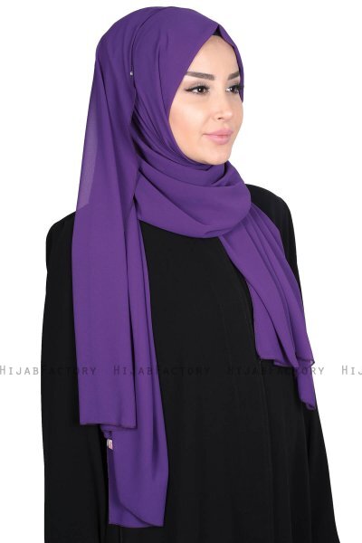 Joline - Hijab Chiffon Premium Púrpura