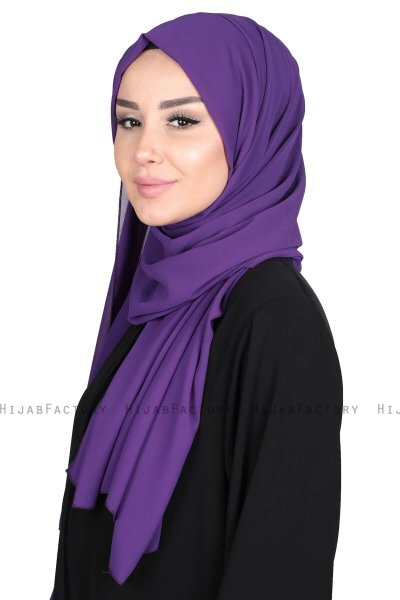 Joline - Hijab Chiffon Premium Púrpura