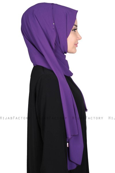 Joline - Hijab Chiffon Premium Púrpura