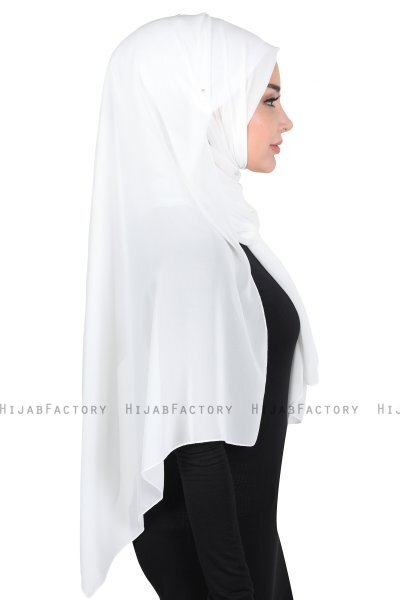 Joline - Hijab Chiffon Premium Blanquecino
