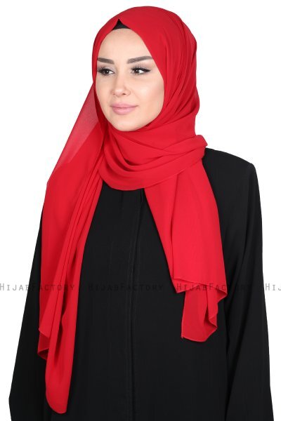 Joline - Hijab Chiffon Premium Rojo