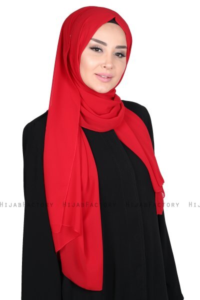 Joline - Hijab Chiffon Premium Rojo