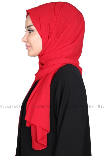 Joline - Hijab Chiffon Premium Rojo