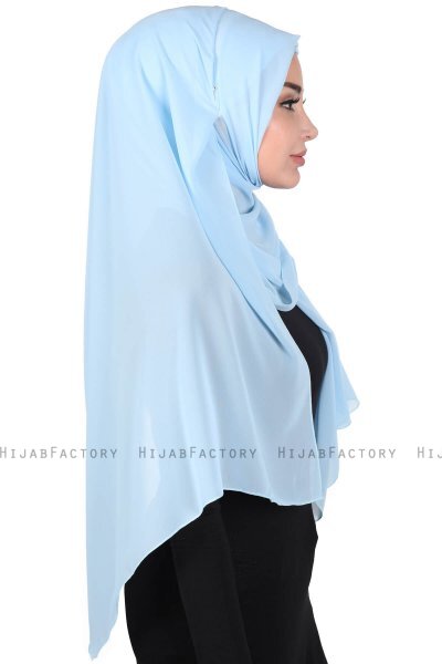 Joline - Hijab Chiffon Premium Azul Claro