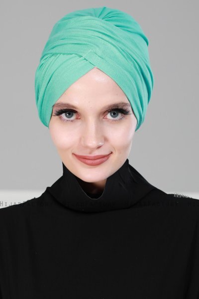 Fiona - Turbante De Algodón Turquesa - Ayse Turban