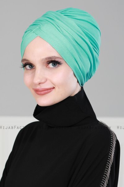 Fiona - Turbante De Algodón Turquesa - Ayse Turban