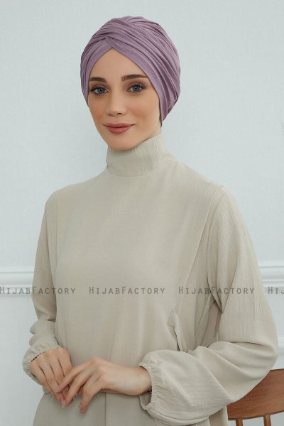 Fiona - Turbante De Algodón Lilac