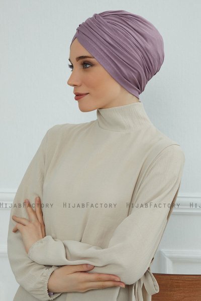 Fiona - Turbante De Algodón Lilac