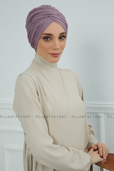Fiona - Turbante De Algodón Lilac