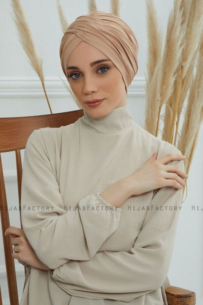 Fiona - Turbante De Algodón Sand