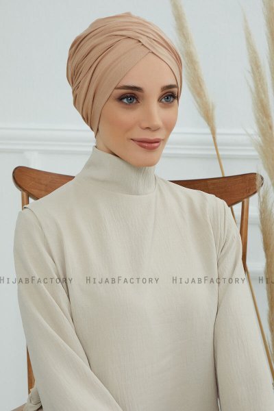 Fiona - Turbante De Algodón Sand