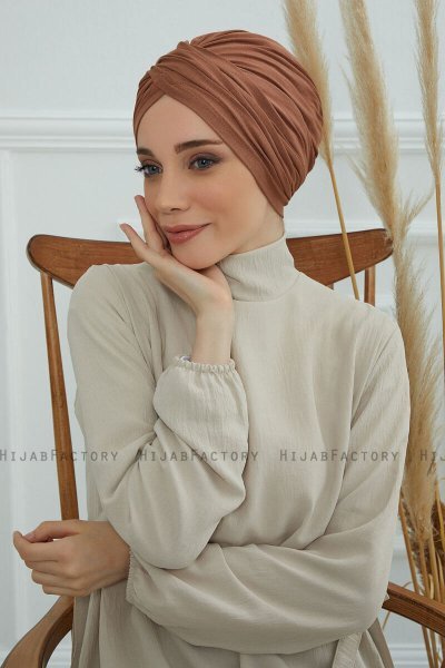 Fiona - Turbante De Algodón Caramel