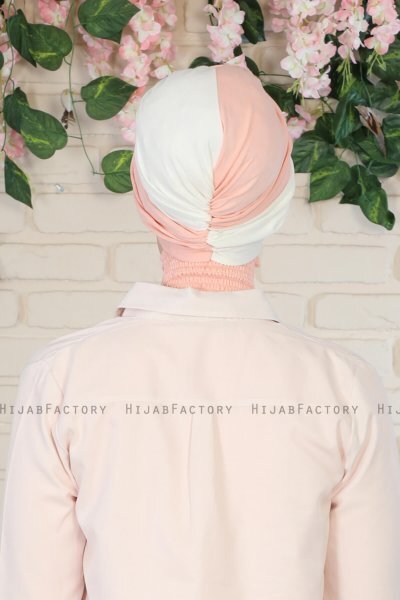 Fiona - Turbante De Algodón Rosa De Antaño & Crema