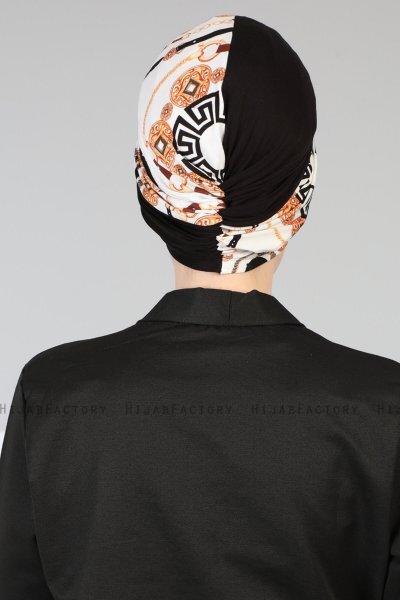 Fiona - Turbante De Algodón Black Elegant