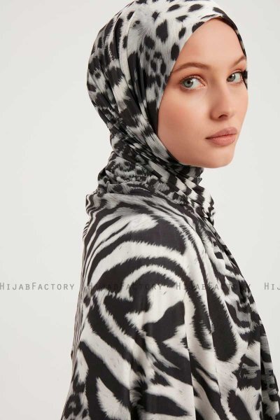 Ayten - Hijab Estampada Gris
