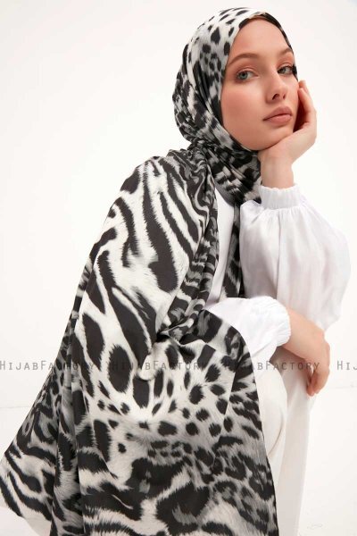 Ayten - Hijab Estampada Gris