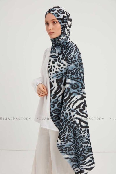 Ayten - Hijab Estampada Índigo