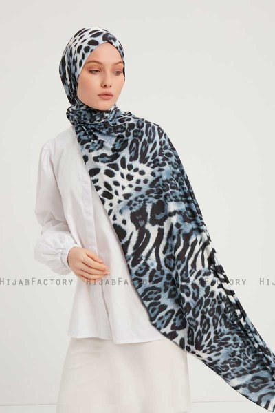 Ayten - Hijab Estampada Índigo