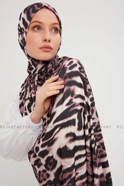 Ayten - Hijab Estampada Púrpura