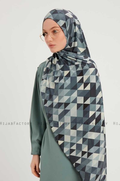 Banou - Hijab Estampada Índigo