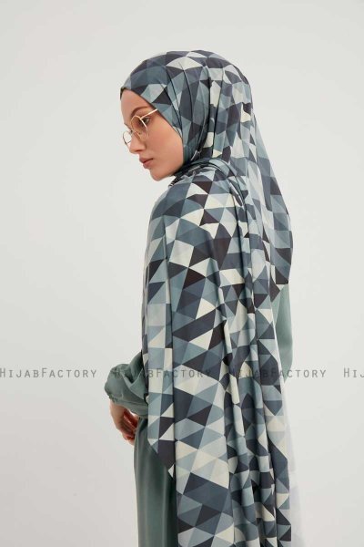 Banou - Hijab Estampada Índigo