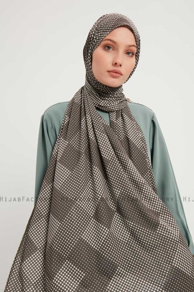 Nurgul - Hijab Estampada Taupe