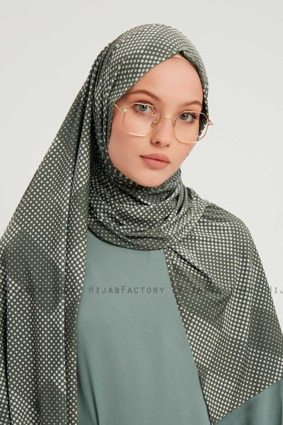 Nurgul - Hijab Estampada Verde