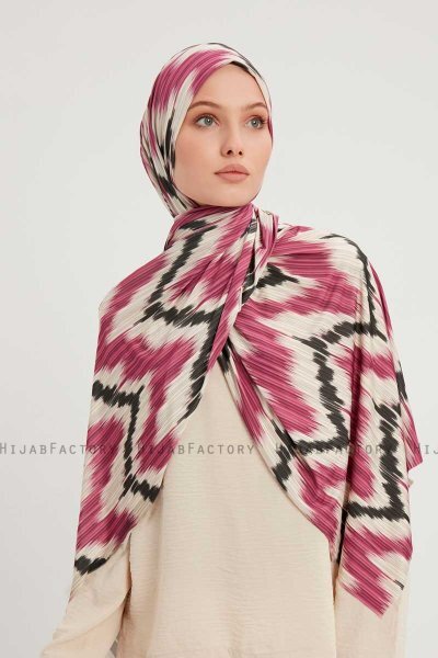 Tansu - Hijab Estampada Rosa Oscuro