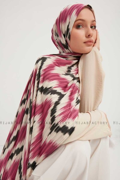 Tansu - Hijab Estampada Rosa Oscuro