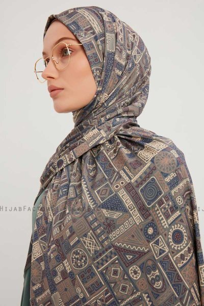 Gulya - Hijab Estampada Burdeos