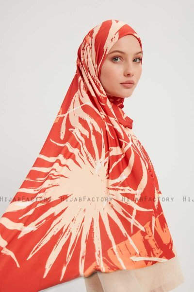 Ezmeray - Hijab Estampada Canela