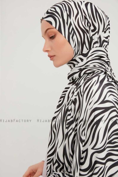 Hafiz - Hijab Estampada Negro