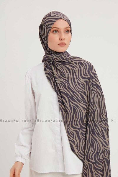 Hafiz - Hijab Estampada Púrpura