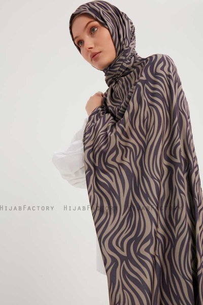 Hafiz - Hijab Estampada Púrpura
