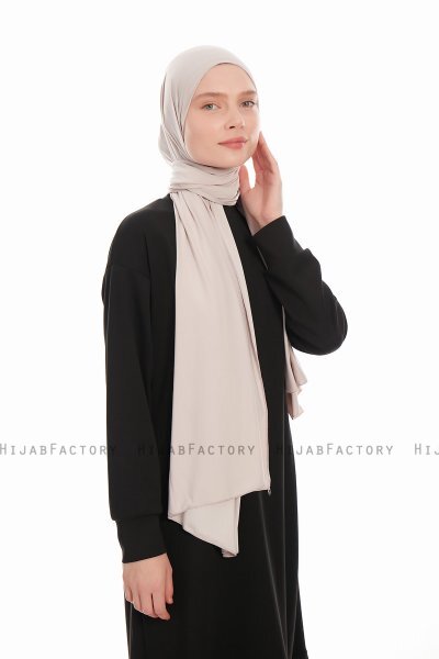 Farah - Hijab Jersey Gris Claro