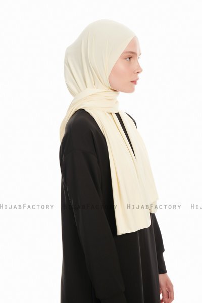 Farah - Hijab Jersey Creme