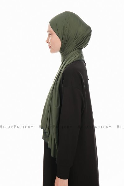 Farah - Hijab Jersey Caqui