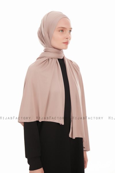 Farah - Hijab Jersey Taupe