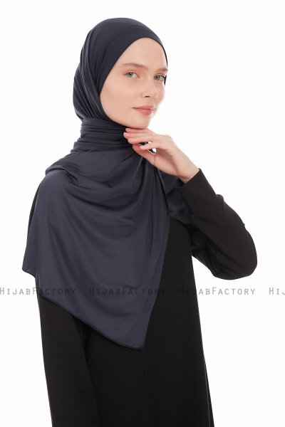 Farah - Hijab Jersey Azul Marino