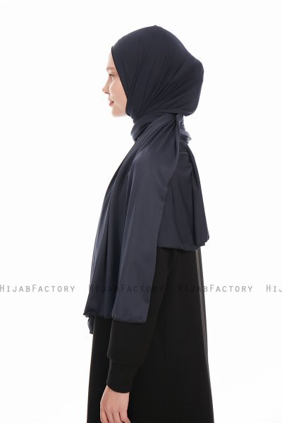 Farah - Hijab Jersey Azul Marino